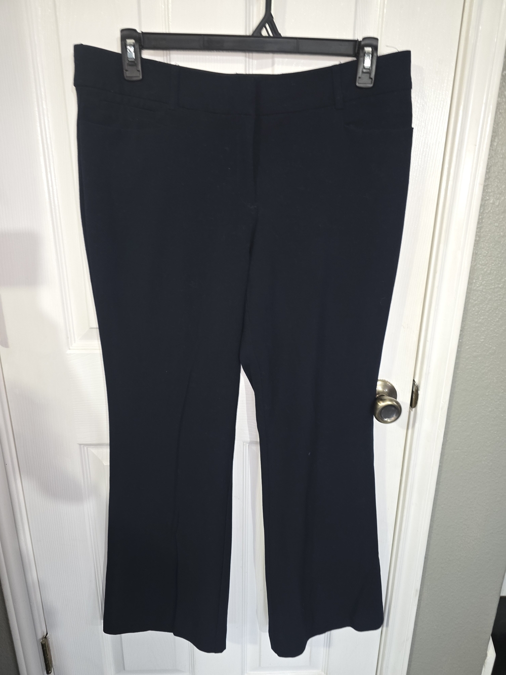 Briggs New York Navy Boot-Cut Dress Pants